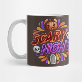 Scary night at Halloween Mug